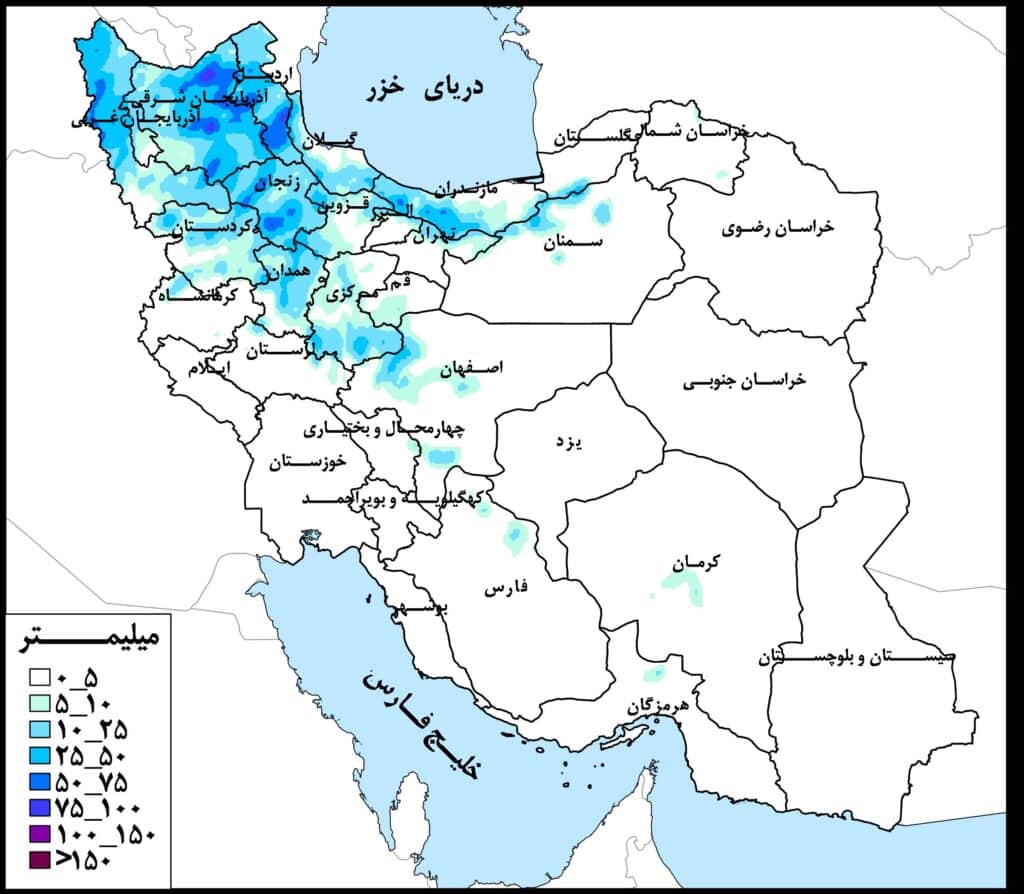 حوضه‌ ارس و سفیدرود پرباران‌ترین حوضه‌های درجه دو کشور