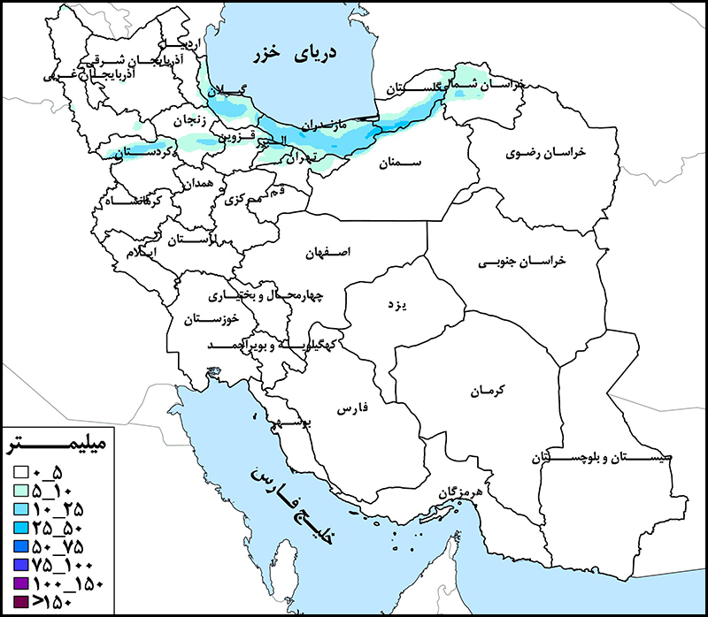 حوضه‌ قره‌سو  ـ گرگان پرباران‌ترین حوضه درجه دو کشور